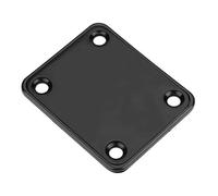 Dilwe Placa del Cuello, con 4 Tornillos de Montaje, Aleación de Acero Reforzado, Adecuado para el bajo de la Guitarra Eléctrica (BLACK)