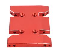 Dilwe Placa Deslizante de Caja de Cambios, Soporte de Transmisión de Alta Resistencia de Aleación de Aluminio para Accesorios de Automóvil SCX10 Pro RC, Mecanizado Fino CNC, Bordes (Rojo)