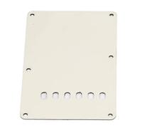 Dilwe Placa Trasera de Guitarra Eléctrica de 6 Agujeros, Elegante Placa Protectora Decorativa, Ligera, 2 Piezas de Cubierta Trasera de Guitarra Eléctrica para Principiantes, Material de PVC (Beige)