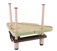 Dilwe Plataforma para Tomar el Sol Pier con Escalera de Subida para Tanque de Acuario, Plataforma Flotante Duradera para Reptiles, Adecuada para Tanques de Tortugas de 12.4x11.4x9.1x12.2in
