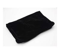 Dilwe Pleuche Funda para Taburete de Piano, Funda Protectora Suave contra el Polvo con Cordón Decorativo para Silla de Banco de Piano, 3 Colores, Material Ligero y Transpirable (BLACK)