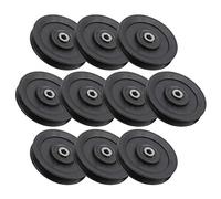 Dilwe Polea de Rodamiento de Nailon de 10 Piezas de 115 Mm, Accesorio para Equipos de Ejercicios para Entrenamiento de Fuerza en Gimnasio en Casa, con Núcleo de Hierro, Resistente Al