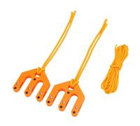 Dilwe Polipasto de Polea, Pequeño Bloque y Aparejo de Nailon con Pasadores de Acero Inoxidable para Levantar Ciervos o Transportar Engranajes, Polea de Juego Portátil para Cazadores (Orange)