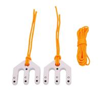 Dilwe Polipasto de Polea, Pequeño Bloque y Aparejo de Nailon con Pasadores de Acero Inoxidable para Levantar Ciervos o Transportar Engranajes, Polea de Juego Portátil para Cazadores (White)