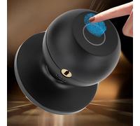Dilwe Pomo de Puerta Inteligente, Tecnología Bluetooth, Cerradura de Puerta con Huella Dactilar Controlada por Aplicación, Carga de Emergencia Tipo C, Ideal para Dormitorios y Oficinas (BLACK)