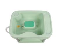 Dilwe Práctico Lavabo para Lavar el Cabello, Ajustable, Lavabo para champú para Personas Mayores, Material de Tubo de Aluminio (GREEN)