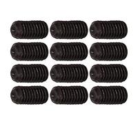 Dilwe Práctico Reemplazo de Tornillo de Puente de Guitarra Ligero, sin Rebabas, Juego de Tornillos de Puente de Guitarra Eléctrica para Lecciones de Música (BLACK)