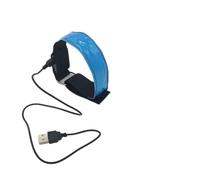 Dilwe Pulsera LED, Brazalete Reflectante de Seguridad Recargable por USB con 3 Modos de Luz y Banda Ajustable, para Correr, Andar en Bicicleta, Trotar y Practicar Deportes Nocturnos Al (3)