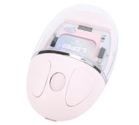 Dilwe Ratón Inalámbrico Transparente, Funcionamiento Preciso para Ordenador de Oficina, Portátil, Ligero, ABS, PC, Silicona (Pink)