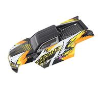 Dilwe RC Car Body Shell, 1/16 RC Car Body Shell PVC Naranja Coche RC, Accesorio de Montaje Carro RC, Chasis RC, for Familia, Profesional, Modificadores, Regalos, Coleccionistas