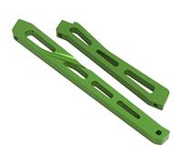 Dilwe RC, chasis, aleación de aluminio, rc delantero trasero chasis, piezas de actualización de coche RC para 1/7 1/8 RC Auto (Verde) Accesorios de carrocería