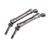 Dilwe RC Coche Eje de Accionamiento, 2 Pcs Metal Eje de Transmisi¨®n Trasero para Traxxas Slash 1/10 Short Truck SLA017 SLA018 RC Coche Piezas
