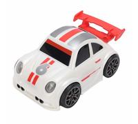 Dilwe RC Drift Car, Diseño de Versión Q con Control de 4 Canales, Luces LED y Música de Conmutación Automática, Velocidad Ajustable para Diversión de Carreras de Escritorio (White)