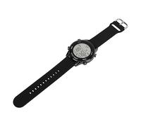 Dilwe Reloj cronógrafo digital impermeable Reloj de deporte al aire WR50M de plástico ABS impermeable brillante Pantalla grande Reloj deportivo al aire Reloj luminoso para, negro