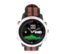 Dilwe Reloj Deportivo Inteligente, Ligero, de Aleación de Ti, Profesional, para Buceo, Natación, Correr, con Pantalla de 1,3 Pulgadas, Correa de Nailon, para Hombres