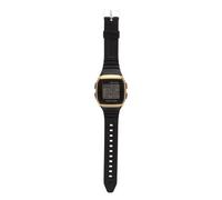 Dilwe Reloj Digital Deportivo Clásico a Prueba de Golpes Impermeable Retro Multifunción para Hombres Estudiantes, Plástico ABS de Acero Inoxidable PU (Gold)
