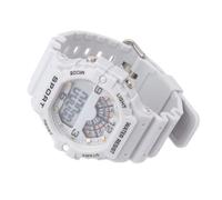 Dilwe Reloj Digital Deportivo para Hombre con Alarma y Timbre Horario, Reloj Cuadrado Resistente Al Agua WR50M para Correr y Nadar (Grey)