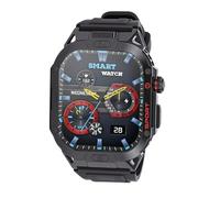 Dilwe Reloj Inteligente, Rastreador de Ejercicios a Prueba de Agua IP68 con Linterna Barómetro Brújula para Deportes Al Aire