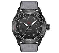 Dilwe Reloj Mach, Reloj Piloto con Energía Solar para Hombres con Cronógrafo Resistente Al Agua hasta 50 M y Visión Nocturna, Que Dura hasta 180 Días (Black)