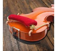 Dilwe Reposabrazos Ajustable, Resorte de Aleación de Aluminio, Acolchado EVA para Violín con Pies de Fricción y Algodón Cómodo, para Violín de 3/4 y 4/