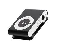 Dilwe - Reproductor de MP3 de 8 GB, Reproductor de música Digital portátil con Auriculares y Cable USB, Reproductor Multimedia de música con Mini Pantalla LCD con Clip Trasero y Mini MP3 (Negro)