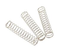 Dilwe Resorte de Válvula de Trompeta Piezas de Repuesto de Metal Fuerte Juego Portátil de 3 Piezas para Trompetistas Plata