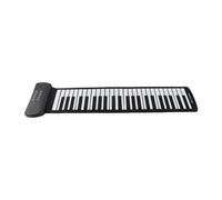 Dilwe Roll Up Piano, teclado electrónico portátil de 49 61 teclas con altavoz incorporado, 16 toneladas 6 versiones de demostración toma de auriculares de soporte de grabación, para (49 llaves)