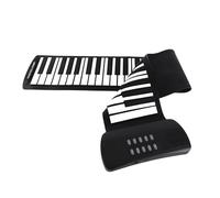 Dilwe Roll Up Piano, teclado electrónico portátil de 49 61 teclas con altavoz incorporado, 16 toneladas 6 versiones de demostración toma de auriculares de soporte de grabación, para (61 llaves)