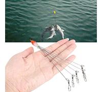 Dilwe Señuelo de Pesca con Cabeza de Paraguas Alabama de 5 Brazos, Señuelo de Plataforma de Paraguas de Plástico Metálico con 5 Cables Giratorios a Presión, (Número 1 (12 X 2,8 X 1,2 cm / 4,7,