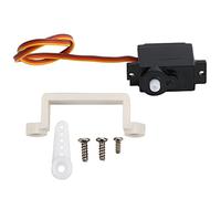 Dilwe Servo de Avión de ala Fija RC, Servo de Dirección de Motor Delantero con Brazo y Piezas de Repuesto de Base para WL Toys XK X450 RC Avión Planeador