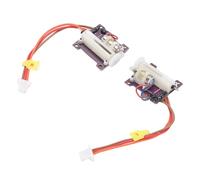 Dilwe Servo Lineal RC, 1 par de Actuador Digital de Carrera ABS de 10 Mm con Conector JST para Aviones Livianos de ala Fija (15-40 g)