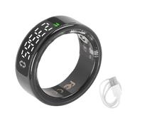 Dilwe Smart Ring Fitness Tracker de Acero Inoxidable El Rastreador de Salud del Anillo Inteligente (11 ID: 20.7 mm / 0.81 Pulgadas, Circunferencia:)