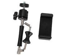 Dilwe Soporte Ajustable para Teléfono de Guitarra, Soporte de Abrazadera Universal con Abrazadera de Afinación para Guitarras y Ukeleles de 6 a 10,5 Cm