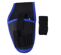 Dilwe Soporte de Cintura para Taladro Eléctrico de 12 V, Bolsa de Poliéster de Gran Capacidad con Cinturón para Electricistas, Decoración del Hogar y Mantenimiento de la Construcc (borde blue)