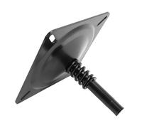 Dilwe Soporte para Asiento de Barco, Soporte Giratorio de Acero Galvanizado Resistente con Resorte Amortiguador para Poste de Pedestal Marino de 3/4 Pulgadas, Base Universal de 170x170mm