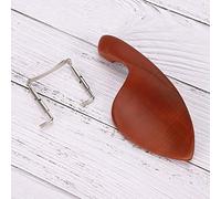 Dilwe Soporte para Barbilla de Violín, Soporte de Metal de Madera para Violín 3/4 4/ con de Metal Estándar, Accesorios para Instrumentos Musicales