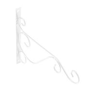 Dilwe Soporte para Colgar Plantas de Hierro, Gancho de Flores Duradero para Decoración de Jardín Interior y Exterior, 30x21cm (WHITE)
