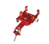 Dilwe Soporte para Teléfono de Bicicleta, Diseño de Aleación de Aluminio, Soporte de Montaje en Manillar de Alta Estabilidad para Bicicletas de Carretera y Navegación de Bicicleta de Montaña (Rojo)