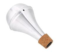 Dilwe Trompeta Mute, Aleación de Aluminio Cork Trompeta Mute Practica Silenciador Brass Musical Instrumentos Partes