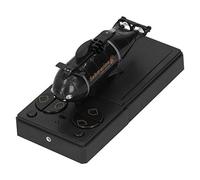 Dilwe Submarino RC, Barco de Buceo con Control Remoto Inalámbrico, Juguete con Luces LED y Hélices Dobles, con Rotación hacia Adelante, Atrás, Arriba, Abajo, Izquierda y Derecha, para (Black)