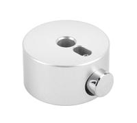 Dilwe Tapa de Caja de Almacenamiento de Flecha de Platillo de Tambor Compacto, Aleación de Aluminio para una Configuración Conveniente, Baterista Principiante (SILVER)