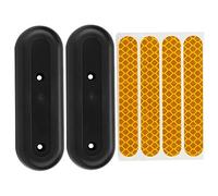 Dilwe Tapa para Bujes, (2 Unidades) Protector de Cubierta Trasera Antipolvo y Agua con Calcomanías Reflectantes para Scooter MAX G30, Accesorio de Repuesto para Rueda