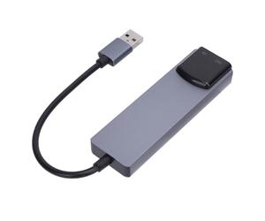 Dilwe Tarjeta de Sonido USB, Adaptador de Externo de Aleación de Aluminio con Entrada óptica, Soporte de 5.1 7.1 Canales para Juegos y Sistemas de Cine en Casa