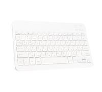 Dilwe Teclado Bluetooth Inalámbrico Ultradelgado Portátil - Mini Teclado Universal Recargable de 10 Pulgadas para Android/OS X/Windows (Ruso)