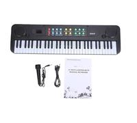 Dilwe Teclado Electrónico de 61 Teclas, Piano Portátil con 200 Tonos 200 Ritmos, Modo de Teclado Dual Metrónomo, para Principiantes con Reproducción de Grabación y Micrófono