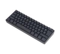 Dilwe Teclado Inalámbrico con Retroiluminación RGB de 2,4G, Teclado Silencioso con Cable de 61 Teclas para Videojuegos, Portátil, Tableta y Teléfono (Black)