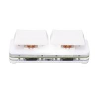 Dilwe Teclado Mecánico RGB Programable, Intercambiable en Caliente, Teclado con Cable USB de 2 Teclas para Entusiastas de los Juegos, la Oficina y la Música (White)