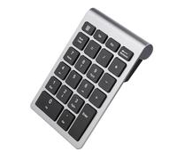 Dilwe Teclado Numérico, Teclado Numérico Inalámbrico, Portátil de 22 Teclas, Diseño Ergonómico para Usuarios de Portátiles (Gris Hierro)