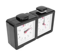 Dilwe Temporizador de Reloj de Ajedrez Analógico, Temporizador de Ajedrez Mecánico ABS con Cronometraje Preciso para Juegos de Mesa, Sincronización Silenciosa y Precisa para Juegos de Chinos Go