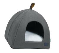 Dilwe Tienda de Cama de Mascotas Plegable, Carpa de Mascotas de Interior de Gato Suave con Alfombrilla para Perros y Gatos, Fondo sin Deslizamiento, Lavable Adecuado para Viajar (L)